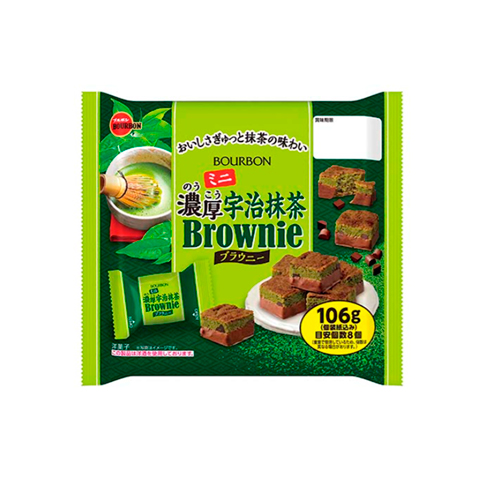 Мини-брауни с интенсивным вкусом матча из Удзи